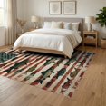 thumbnail image 3 of ODIKA Vintage Hunting Fish Fishing Collage Bass Lure Stripe Stars Stripes Foldable Easy Care for Queen Size Bedroom, Under Bed, Master, 3 of 7