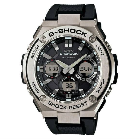 Men's G-Shock GSTS110-1A Black Stainless-Steel Quartz Watch
