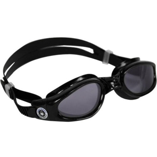 Black Aqua Sphere Kaiman Small Fit Smoke Lens Swim Goggles 