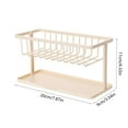 thumbnail image 3 of Vacemry Under $5 Kitchen Sink Organizer, Two Tier Drainage Shelf, Sponge and Soap Storage Rack, Slanted Drying Tray Design, Countertop Space Saver, Bathroom Kitchen Counter Organization, 3 of 7