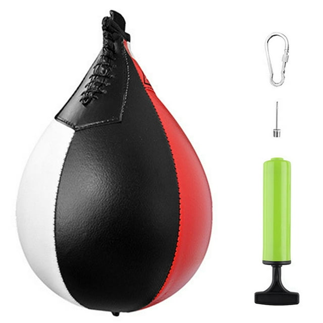 Generic Speed Training Pear-Shaped Boxing Ball with Pump and Clips - Available in Multiple Color Combinations for Enhanced Reflex and Coordination Practice