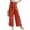 Vermilion, variant on Boho Tiered Palazzo Pants for Women, High Waist Belted Wide Leg Trousers, Casual Spliced Loose Slacks, Summer Flowy Bottoms