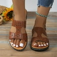 thumbnail image 5 of NOKIO Women's Open Toe Shoes Ladies Casual Paste Flat Roman Shoes Summer Fashion Ladies Arch Support Sandals, 5 of 7