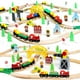 thumbnail image 1 of Set de tren TOY Life de madera con grúa, 60 unidades, para niños de 3 años, 1 of 9
