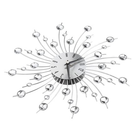 LAZIOEGR 13 Inches / 33 cm Wrought Iron Vintage Wall Clock Silent Non Ticking Decorative Clock for Bedroom Kitchen Office Living Room Battery Operated Retro Wall Decor