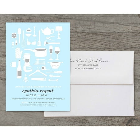 Shower Gift Deluxe Bridal Shower Invitation