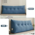 thumbnail image 6 of ANMINY Triangular Headboard Pillow with Side Pockets, Chenille Fabric, Bed Rest Reading Pillow, Removable & Washable Cover for Twin Beds, 6 of 7