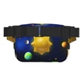 thumbnail image 3 of Lsque Solar System Pattern Square Double Layer Waist Bag, Durable Twill Fabric Waist Pack with Adjustable Belt,Outdoor Hiking, Running, Travel Waist Bag, 3 of 9