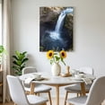thumbnail image 6 of Waterfall Landscape Canvas Wall Art for Living Room, Country Nature Rock Leaf Water Spray Wall Decor Framed Artwork Pictures Ready to Hang for Bedroom Office Home Decor, 6 of 9