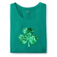 thumbnail image 3 of Catherines Women's Plus Size Glitter Graphic Tee, 3 of 5