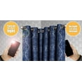 thumbnail image 5 of Roberta Total Blackout Grommet Curtains Blocks 100% Sunlight 4 Layers High Density & Noise Reduction Fabric Energy Efficient (Panel Pair 38" W x 84" L, Charcoal), 5 of 5