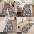 thumbnail image 3 of Findosom 3pcs Washable Kitchen Rug Set,Non-Slip Floral Boho Kitchen Mats Kitchen Runner Rug Floor Carpet for Hardwood Floor,Sink,Entryway,Bathroom,Home Decor,20"x32"+20"x48"+20"x59", 3 of 10