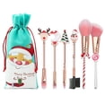 thumbnail image 1 of Christmas Makeup Brush Set Portable Cartoon Multi-use Cosmetic Brush Makeup Tool, 1 of 10