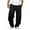 Black, variant on Men's Sweatpants with Pockets, Casual Drawstring Elastic Waist Fleece Straight Leg Pants Lightweight Workout Running Long Pants