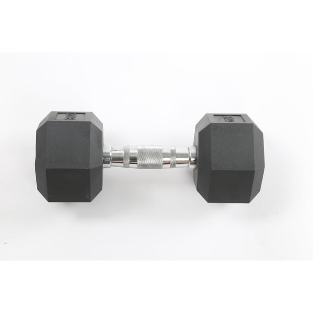 Hex Dumbbell Set with Rack – Rubber Coated – Non-Roll – 100 lbs (20x2 + 30x2) – Home Gym – Strength & Fitness – Durable