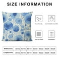 thumbnail image 5 of Nawypu  Watercolor Light Blue and Indigo Dandelion Wild Flowers Throw Pillow Covers Decorate Home Living Room Girls Room,Spring Summer Cottagecore Pillowcase, 5 of 5