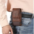 thumbnail image 2 of Brown Leather Magnetic Cell Phone Case is Compatible with Consumer Cellular Iris Connect Smart Phone., 2 of 5