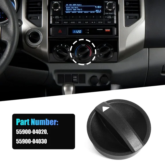 Saree HVAC Heater A/C Temp Control Knob for 05-11 Toyota Tacoma - Direct Fit 55900-04020