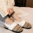 thumbnail image 2 of Women's Comfy House Slippers with Faux Fur Lining, Memory Foam Slip on House Shoes Nordic with Indoor Outdoor Anti-Skid Rubber Sole, Grey, 7-8, 2 of 7