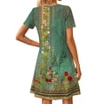 thumbnail image 5 of Fantaslook Boho Summer Dresses for Women Casual Short Sleeve T Shirt Dress with Pockets Beach Vacation Clothes, 5 of 9