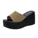 thumbnail image 1 of Amzcrzy Zapatos de mujer,Zapatos de mujer,Zapatillas de mujer, Sandalias de playa transpirables con tacón Matsu, suela gruesa y tacón inclinado para mujer Sandalias Mujer Zapatillas De Casa, 1 of 5