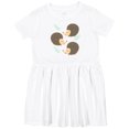 thumbnail image 3 of Inktastic Hedgehog for Girls Girls Toddler Dress, 3 of 5