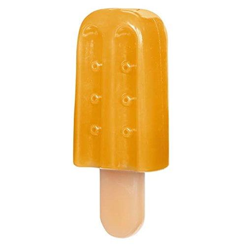 Jouets Rafraîchissants pour Chiens Amusants Cône de Crème Glacée d'Été & Aspect Popsicle Choisissez la Couleur & la Forme (Popsicle Orange)