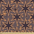 thumbnail image 1 of Geometrical Fabric by the Yard Upholstery, Stars in Comic Strip Cartoon Along Pop Art Effects Retro Space, Decorative Fabric for DIY and Home Accents, Apricot and Mauve Taupe by Ambesonne, 1 of 5