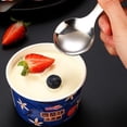 thumbnail image 4 of Cuchara de postre con mango corto reutilizable, tenedor, herramientas de cocina de acero inoxidable, cuchara para niños pequeños, 4 Uds., 4 of 5