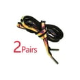 thumbnail image 3 of INSPIRE CHIC 2 Pairs Reflective Shoelaces Round Colorful Shoe Laces for Shoes Black Neon 120cm/47.2", 3 of 6