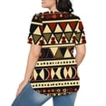 thumbnail image 5 of Womens Vintage T-Shirts Hide Belly Tunic Tops Summer Short Sleeve Tshirt Crewneck Ethnic Tunics Tee, 5 of 7