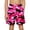 Hot Pink, variant on Boys Swim Trunks with Zipper Pockets, Quick Dry Double Layer Board Shorts, Elastic Waist Beach Shorts with Tropical Prints for Kids