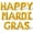 Gold, variant on Letter Balloons - HAPPY MARDI GRAS 16" Inch Alphabet Letters Foil Mylar Balloon Mardi Gras Party Banner (Gold)