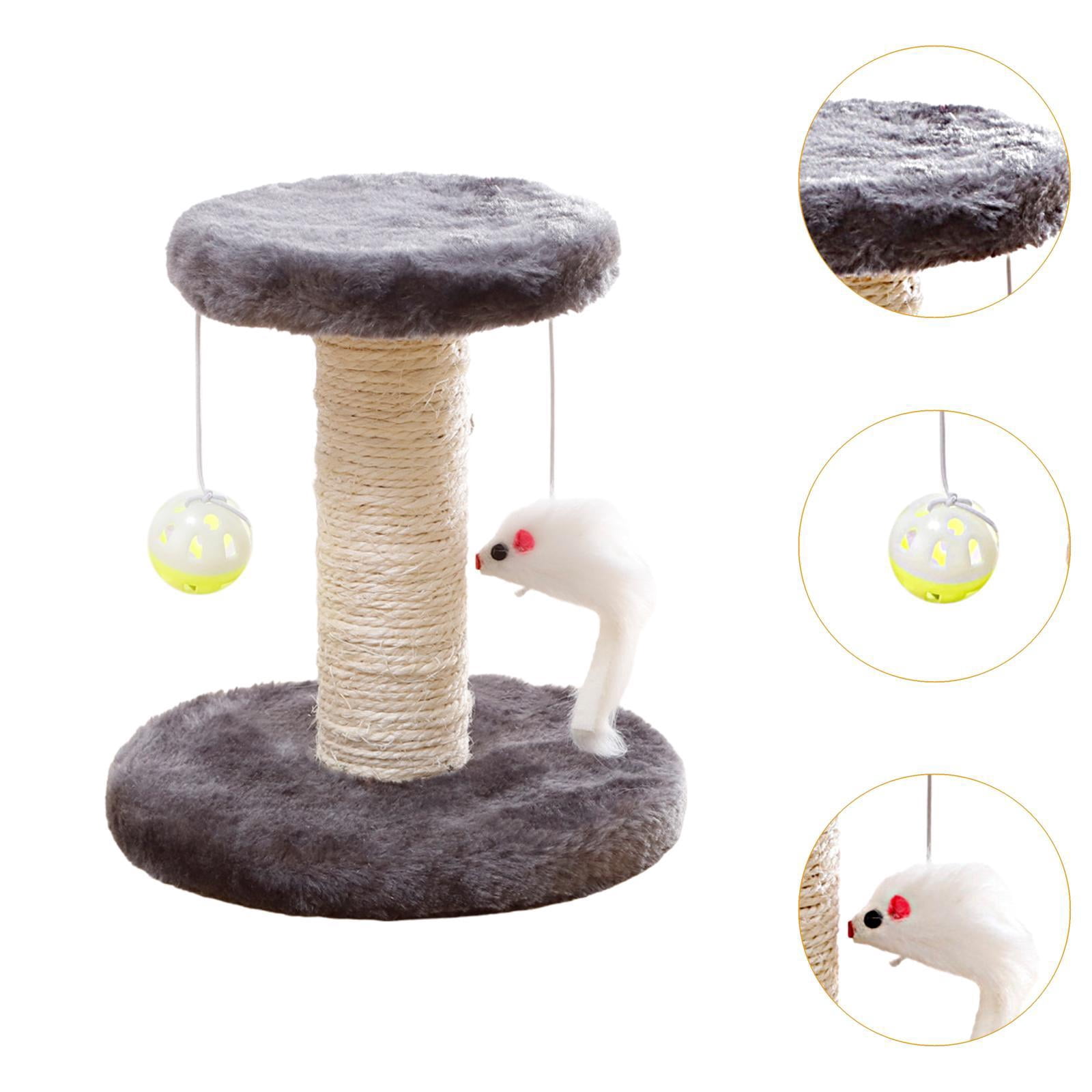 EHJRE Cat Scratching Post, Sisal Climbing Frame for Cats Indoor, Interactive Cute Sisal Scratching Post for Kittens, Home Decoration Grey