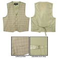 thumbnail image 2 of Spring Notion Boys' Plaid Vest and Pants Set, Tan 12, 2 of 3