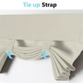 thumbnail image 5 of Tripumer Blackout Curtains Privacy French Door Curtains  No-Punch Insulated Curtains for Bedrooms Patios Tie Sun Shades 26 x 40inch 1 Pcs Beige, 5 of 8