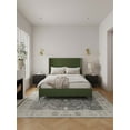 thumbnail image 2 of Manhattan Comfort Promenade Queen-Size Bed made from Solid Wood in Moss Green, 2 of 10