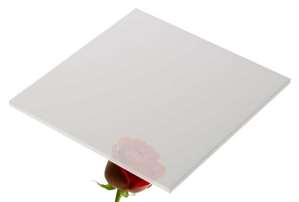 ONE FROSTED ACRYLIC PLASTIC SHEET 1/8" 12" X 24" ^