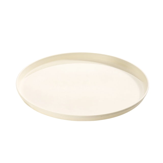 XIANXIAN Plateaux de Service de Restaurant 10 Pouces, Plateau Rond Antidérapant pour Services Alimentaires, Plateau Réutilisable en Plastique pour Restauration Rapide pour Bar Café Maison Cafétéria Hôtel