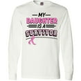 thumbnail image 3 of Inktastic My Daughter is a Survivor Breast Cancer Awareness Long Sleeve T-Shirt, 3 of 5