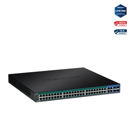 UPC: 0710931161168 | TRENDnet TPE-5048WS 52-Port Gigabit Web Smart PoE+ Switch (740W)