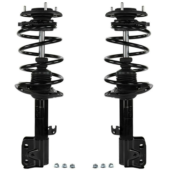 Detroit Axle - Front 2pc Struts for 2014-2019 Toyota Corolla 1.8L, 2 Struts w/Coil Sping 2014 2015 2016 2017 2018 2019 Replacement