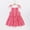 Hot Pink, variant on Red Newborn Baby Girl Dresses Baby Girl Princess 1st Birthday Polka Dots Puffy Cotton Dress with Bowknot Headband 3Pcs for 0-3 Months