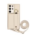 thumbnail image 5 of Decase Crossbody Wallet Case for Samsung Galaxy S22 Ultra with Strap, Ring Kickstand & Card Slot, Lychee Pattern PU Leather Purse Case for Samsung Galaxy S22 Ultra 6.8 inch, White, 5 of 9