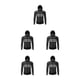 thumbnail image 1 of Greeniant Chaqueta de ciclismo abrigo con capucha correr rompevientos chaleco a prueba de viento ropa dama manga larga hombres montar negro L/EUR Type2 NO2, 1 of 6