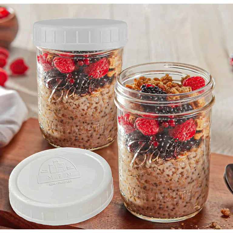 Ball 4-Pack 8-oz Glass Wide Mouth Jars with Lids at