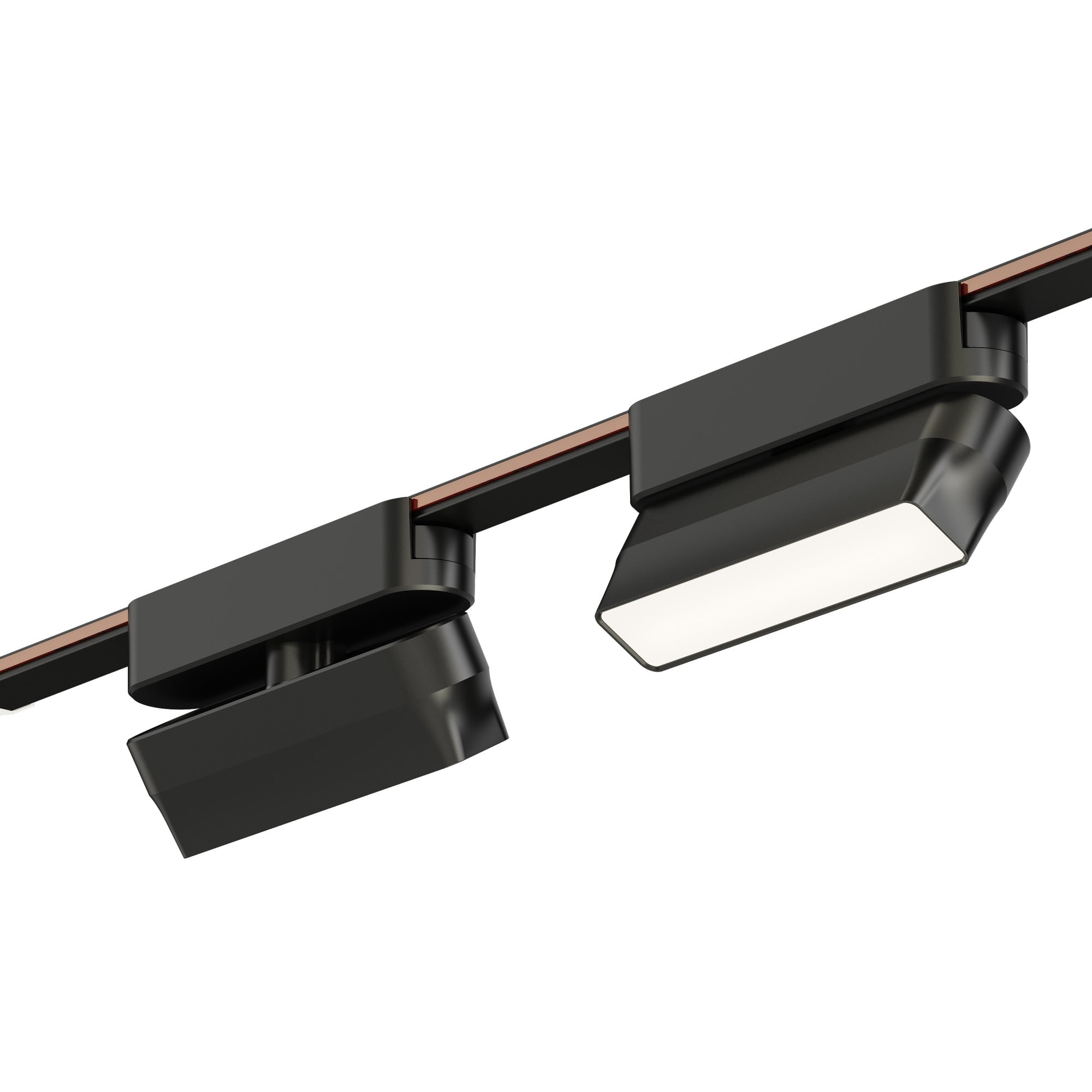 ET2 Lighting - Continuum - 6W 1 LED Gimbal Flat Track Light-2.25 Inches Tall and