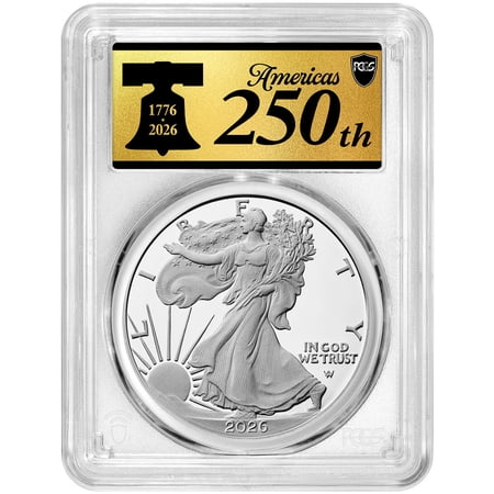 2026-P Proof $1 American Silver Eagle Congratulations Set PCGS PR70DCAM FS American 250th Anniversary Label