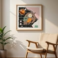 thumbnail image 5 of Cozy November night - Illustration Autumn Kitchen Decor Botanical Modern Art Fruit Pastel Oak Framed Wall Art Print 20 x 20 inches, 5 of 8