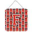 thumbnail image 1 of Letter F Football Scarlet & Grey Wall or Door Hanging Prints, 1 of 1